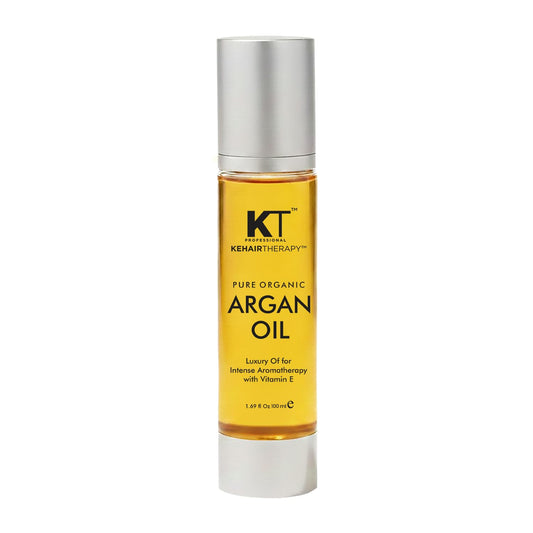 KT Professional Keratin Protein Argan Oil Hair Serum 50ml – Repairs Damaged Hair | Sulfate & Paraben Free | Vitamin E for Shine & Softness
