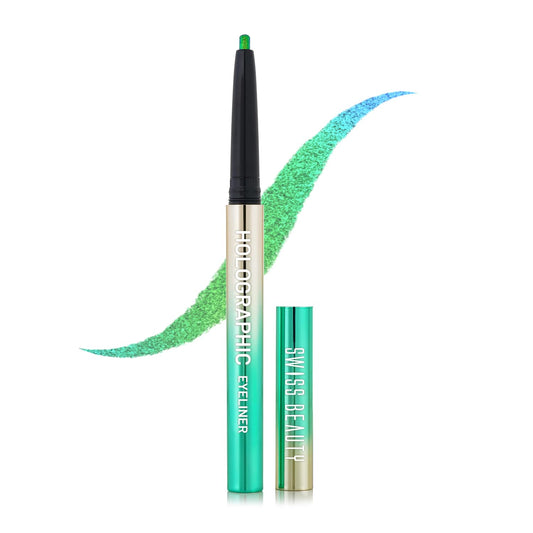 SWISS BEAUTY Holographic Shimmery Pencil Eyeliner | Waterproof, Smudge Proof, Long Lasting Eyeliner With Easy Application | Shade- Milky Way, 0.2G, Assorted