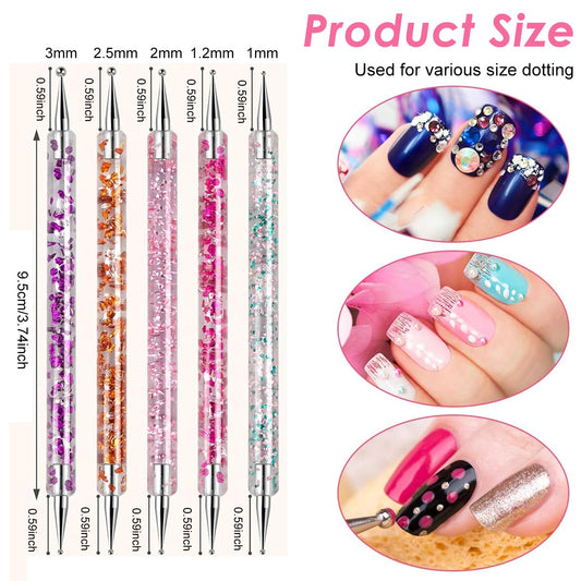 Nail Art Tools Kit - Set of 10