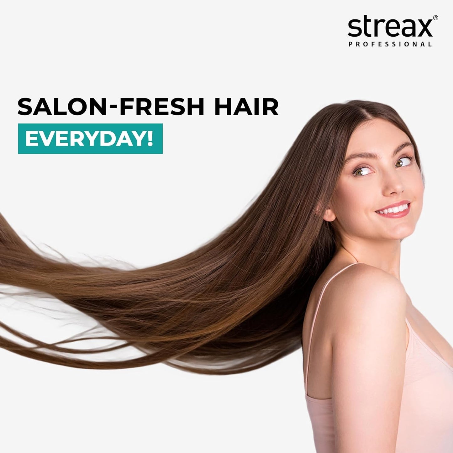 Streax Professional Vitariche Gloss Hair Serum 125ml – Anti Frizz Serum for Dry & Curly Hair | Vitamin E & Macadamia Oil | For Men & Women