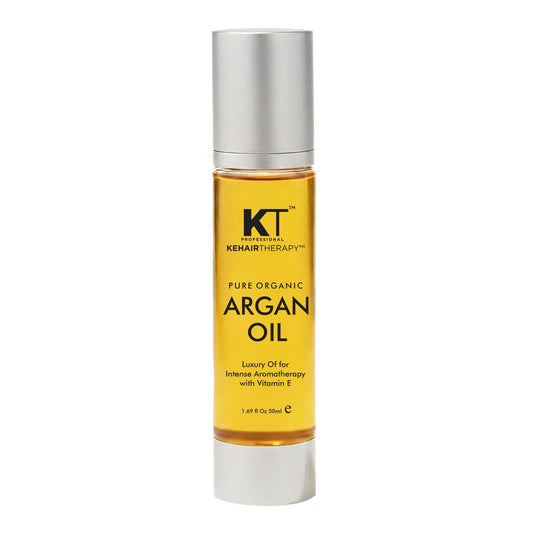 KT Professional Keratin Protein Argan Oil Hair Serum 50ml – Repairs Damaged Hair | Sulfate & Paraben Free | Vitamin E for Shine & Softness