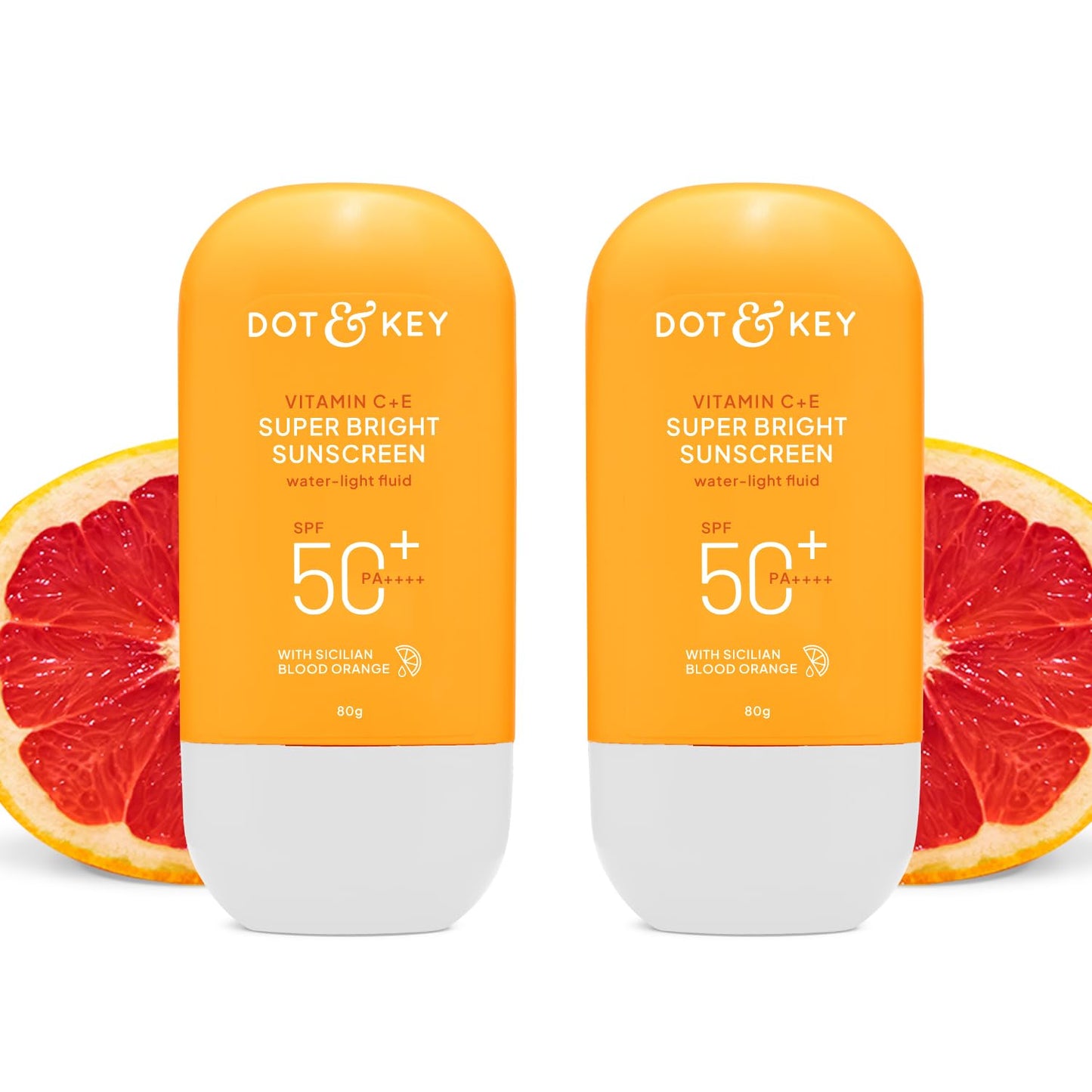 Dot & Key Vitamin C+E Super Bright Sunscreen SPF 50+ PA++++ | Boosts Glow, Reduces Dark Spots & Dullness | No White Cast | 50g