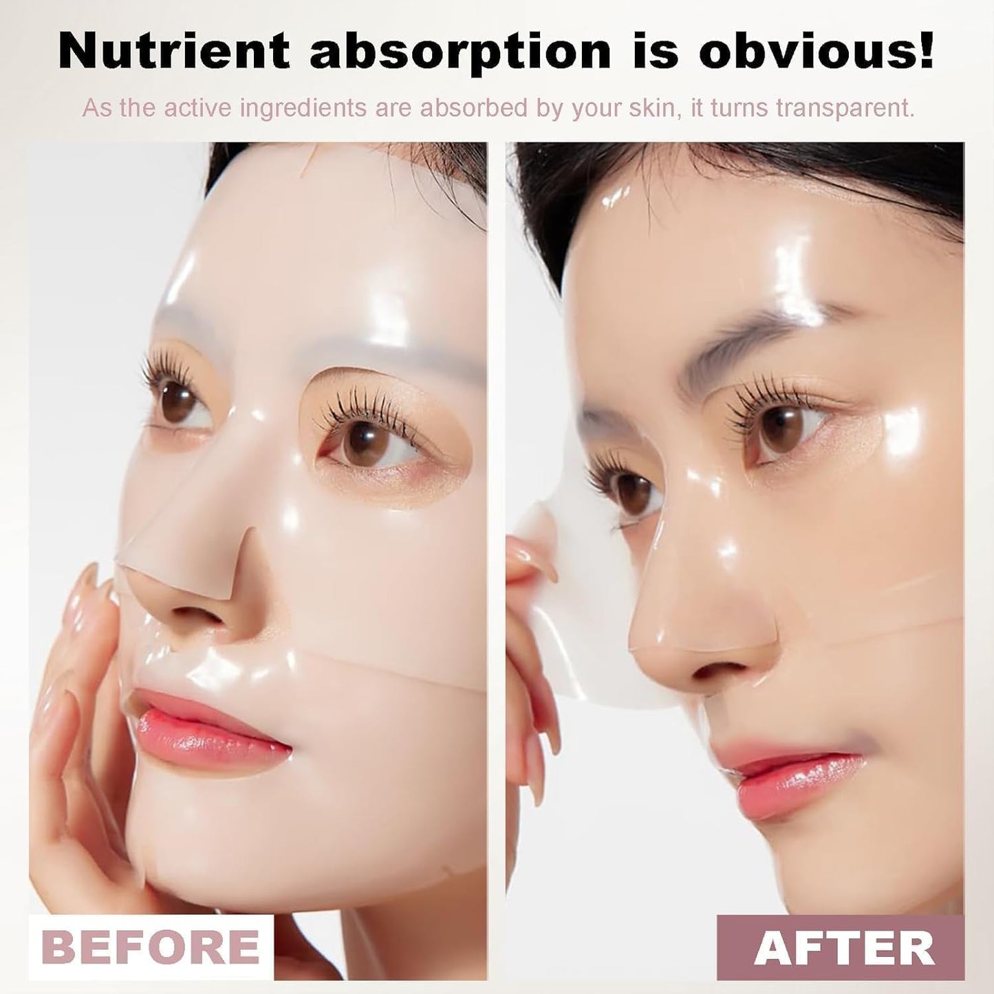 Glow Rest Bio Collagen Overnight Face Mask – Glass Skin Hydrogel Mask | Pore Minimizing, Skin Firming | 50,000ppm Collagen | Pack of 1