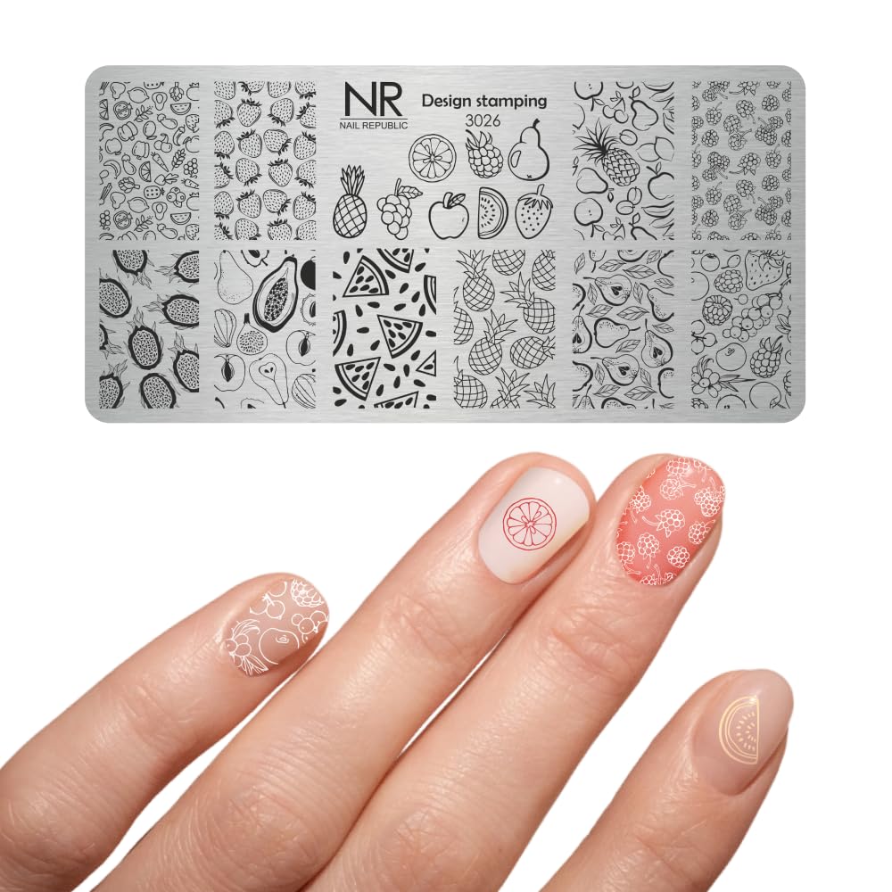 Nail Republic Nail Stamping Plate – Metal Nail Art Template for Manicure Designs | Alchemy Collection | Professional Nail Stamping Kit