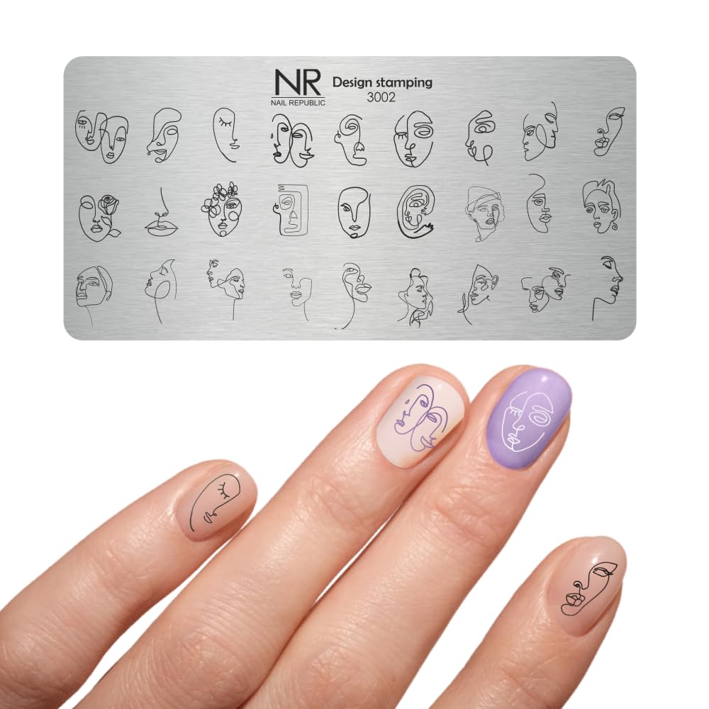 Nail Republic Nail Stamping Plate – Metal Nail Art Template for Manicure Designs | Alchemy Collection | Professional Nail Stamping Kit
