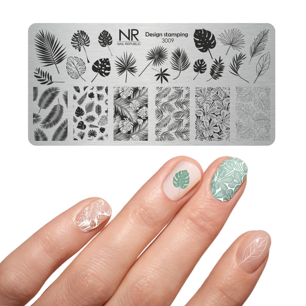 Nail Republic Nail Stamping Plate – Metal Nail Art Template for Manicure Designs | Alchemy Collection | Professional Nail Stamping Kit