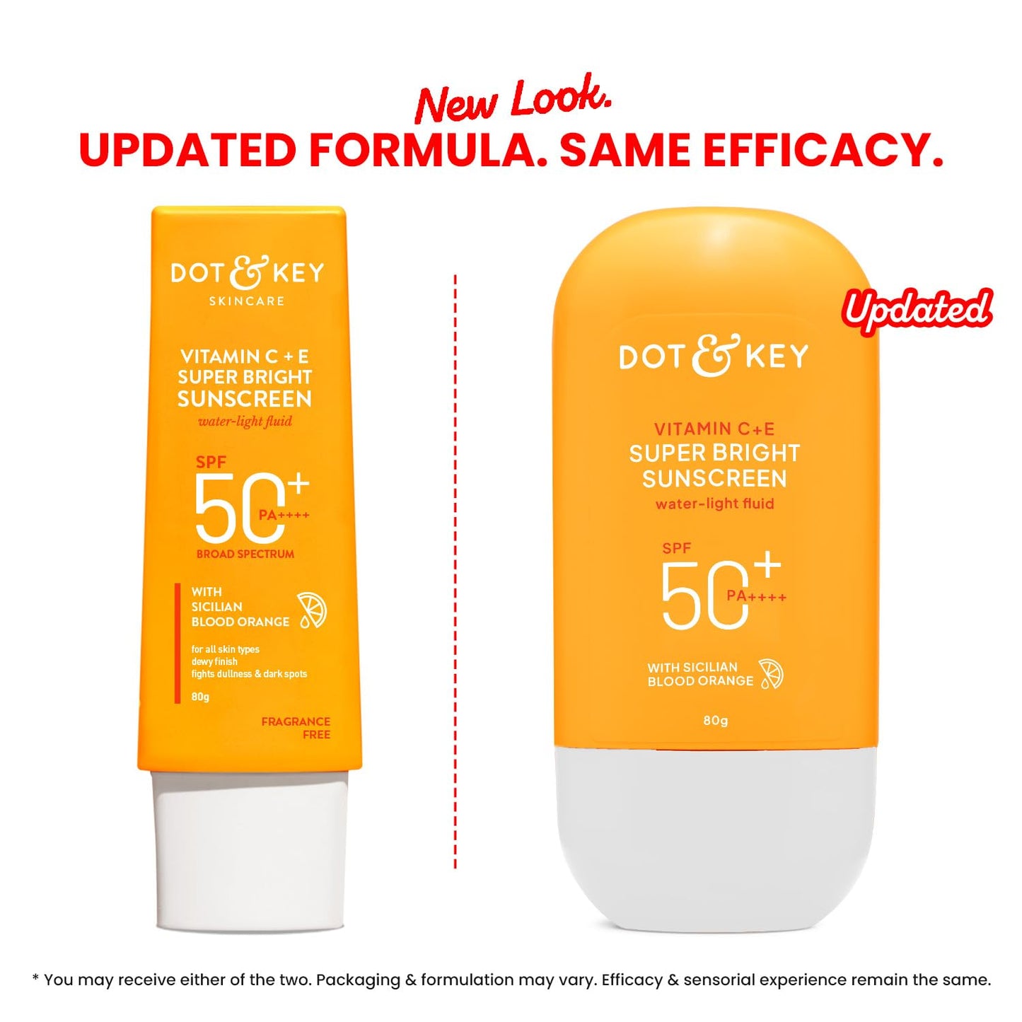 Dot & Key Vitamin C+E Super Bright Sunscreen SPF 50+ PA++++ | Boosts Glow, Reduces Dark Spots & Dullness | No White Cast | 50g