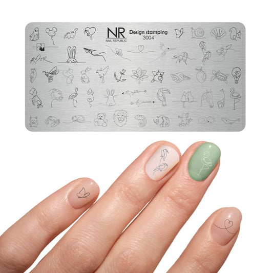 Nail Republic Nail Stamping Plate – Metal Nail Art Template for Manicure Designs | Alchemy Collection | Professional Nail Stamping Kit