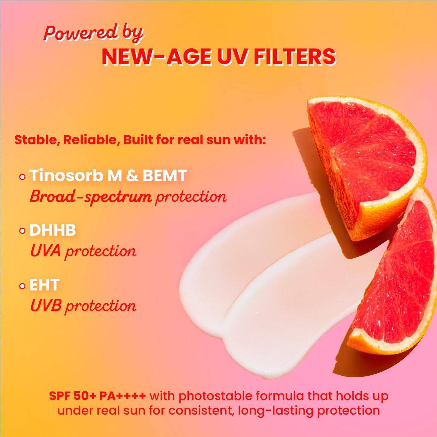 Dot & Key Vitamin C+E Super Bright Sunscreen SPF 50+ PA++++ | Boosts Glow, Reduces Dark Spots & Dullness | No White Cast | 50g