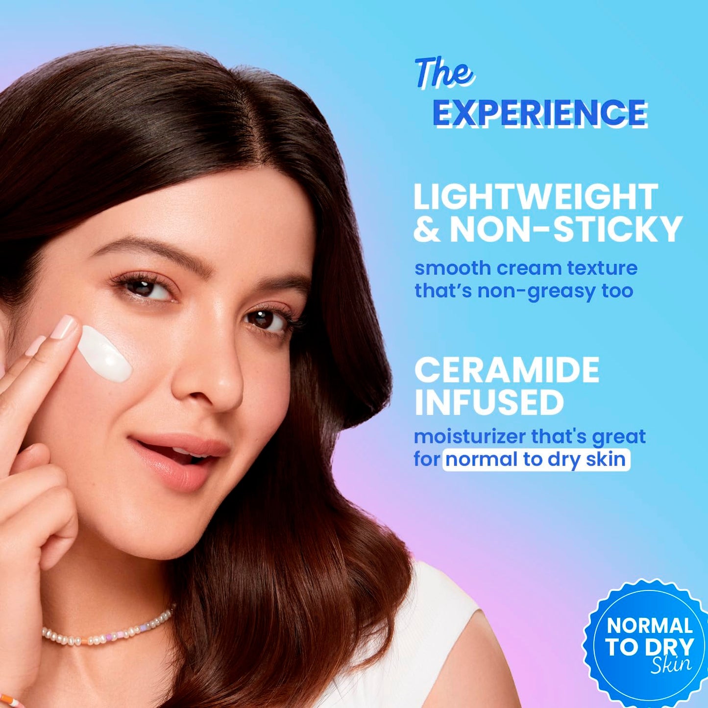 Dot & Key Barrier Repair Moisturizer For Normal, Dry, Combination & Sensitive Skin | 120 Hrs Moisturization, With 5 Ceramides & Hyaluronic | Repairs Damaged Skin Barrier, Non-Comedogenic | 100g