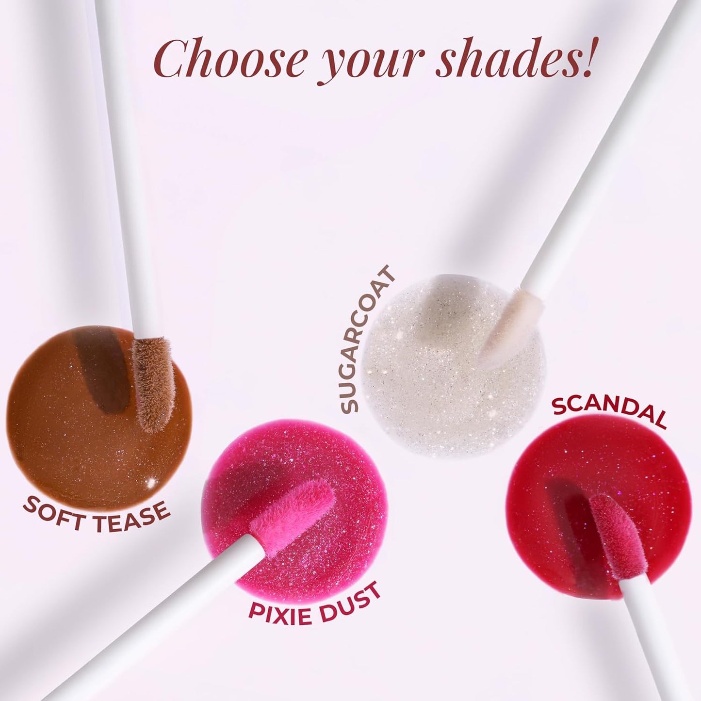 Glossy Tinted Lip Gloss - Pack of 4
